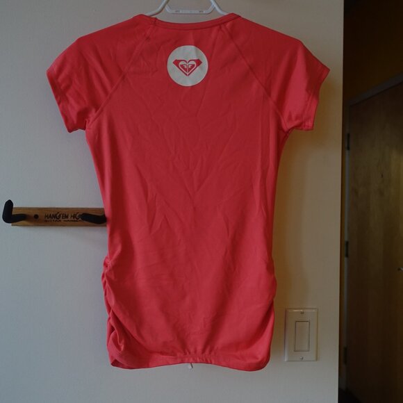 Roxy rashguard t-shirt tee swim swimwear peach short-sleeve S SM Small - Picture 4 of 10